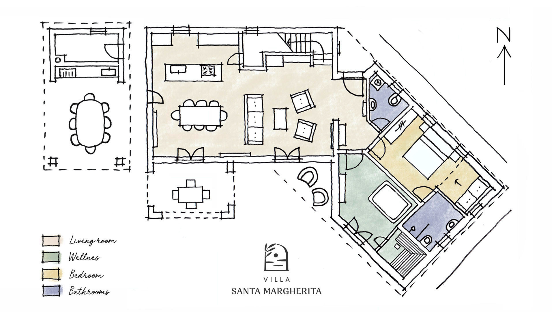 Ground Floor Plan - Villa Santa Margherita